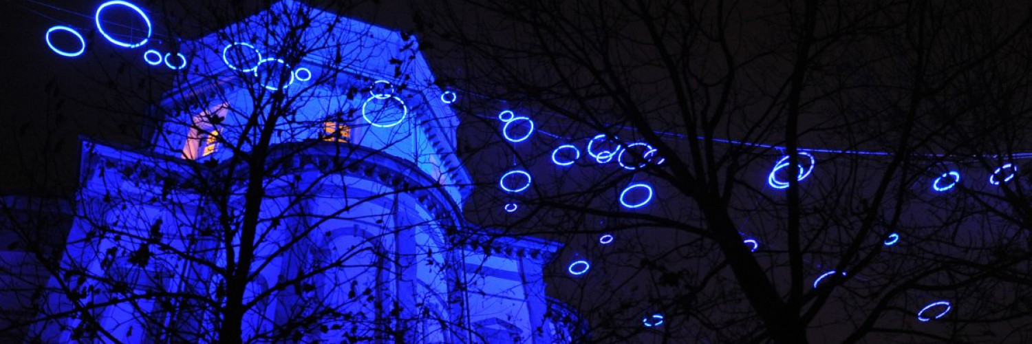 Luci d'Artista viste dal bus